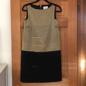 Kate Spade Size 4 Black and Gold Dress